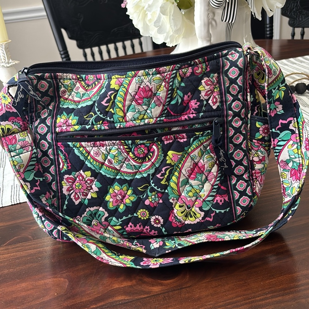 Vera Bradley Floral Quilted Shoulder Bag